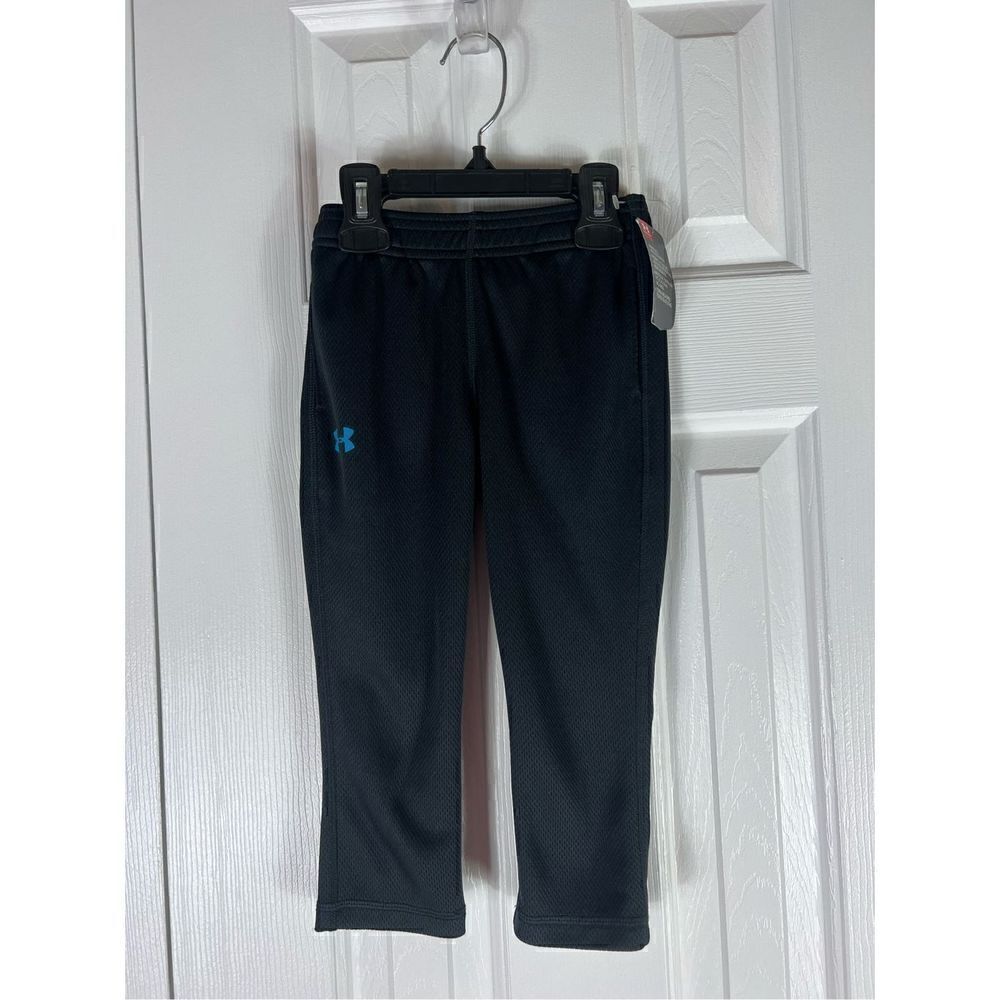 NWT Under Armour Boys Black Pants Size 2t